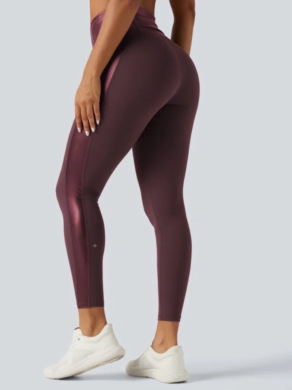 HALARA High-Waist Sculpting Leggings in Plum